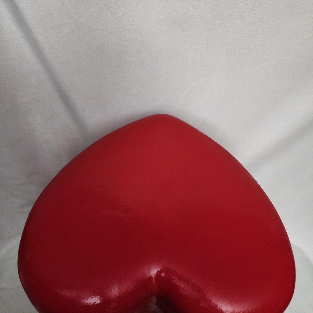 Red Heart-Shaped LARGE VALENTINE STOOL 18" Inches Tall 14" Inches Wide - Picture 7 of 7
